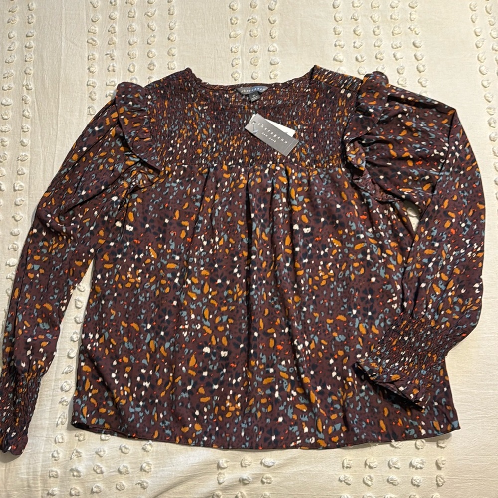 NWT Sharagano long sleeved top, sz XL